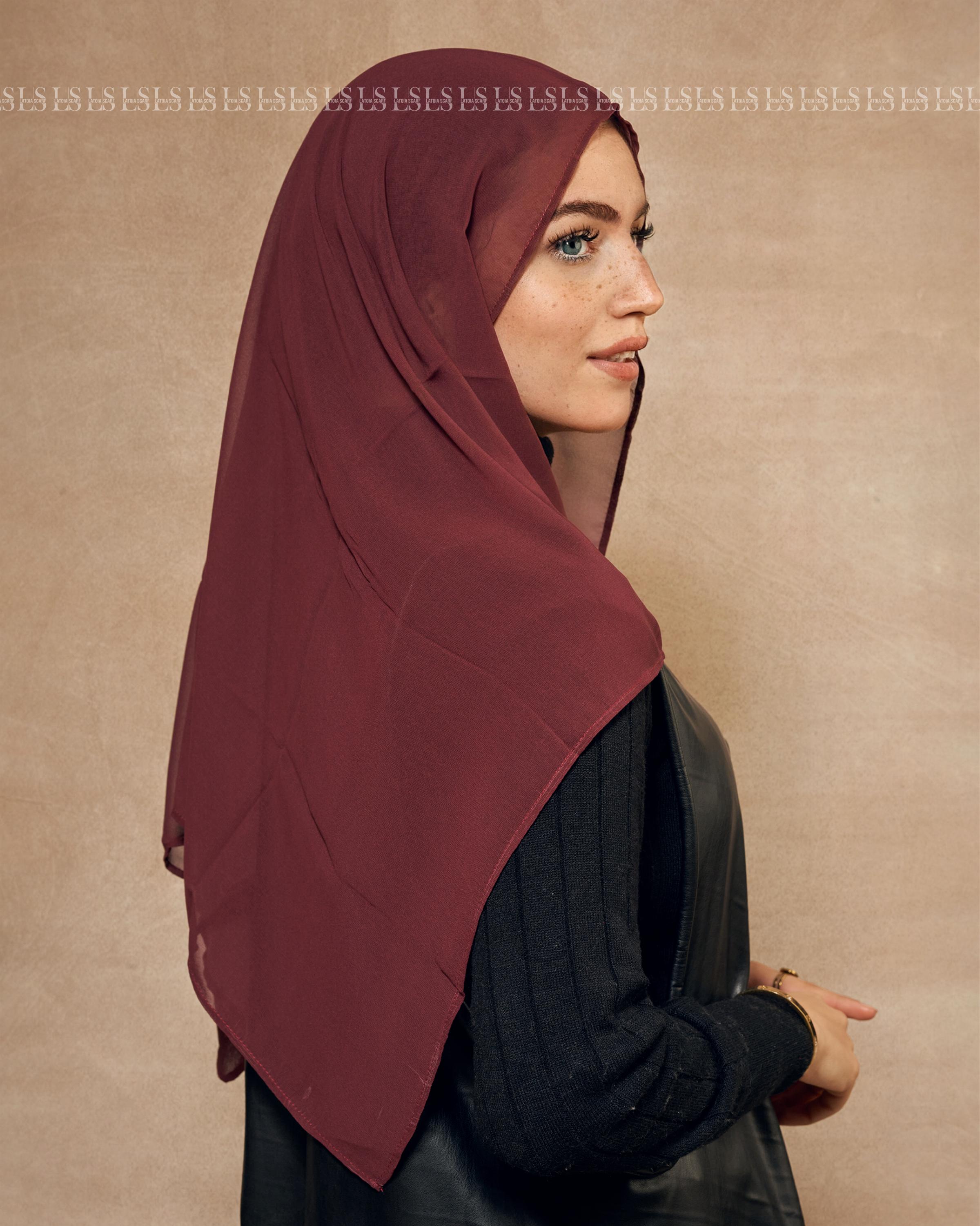 Burgandy Easy Scarf