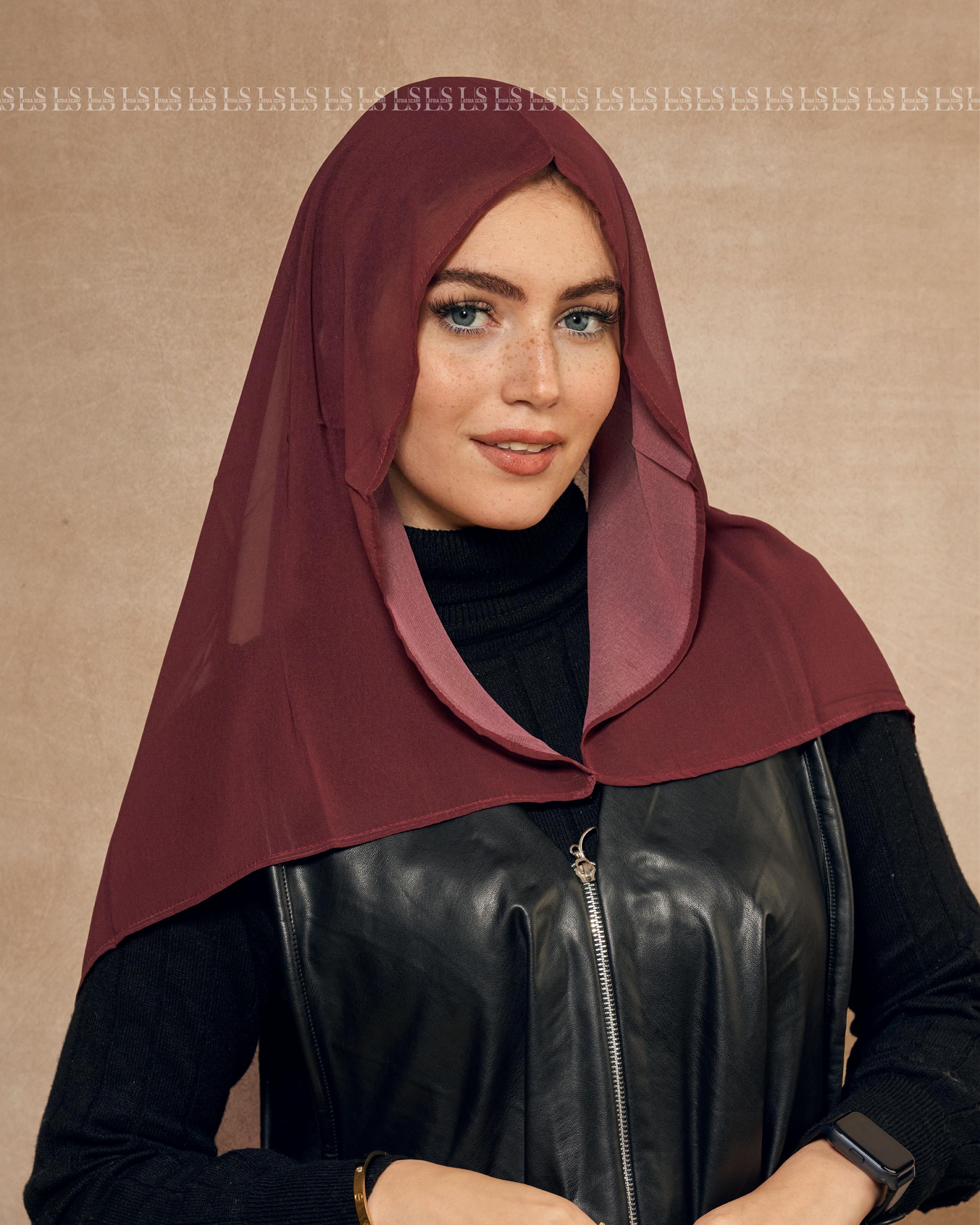 Burgandy Easy Scarf