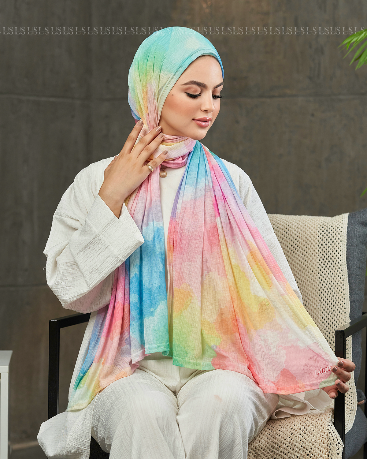 Tie die colourful