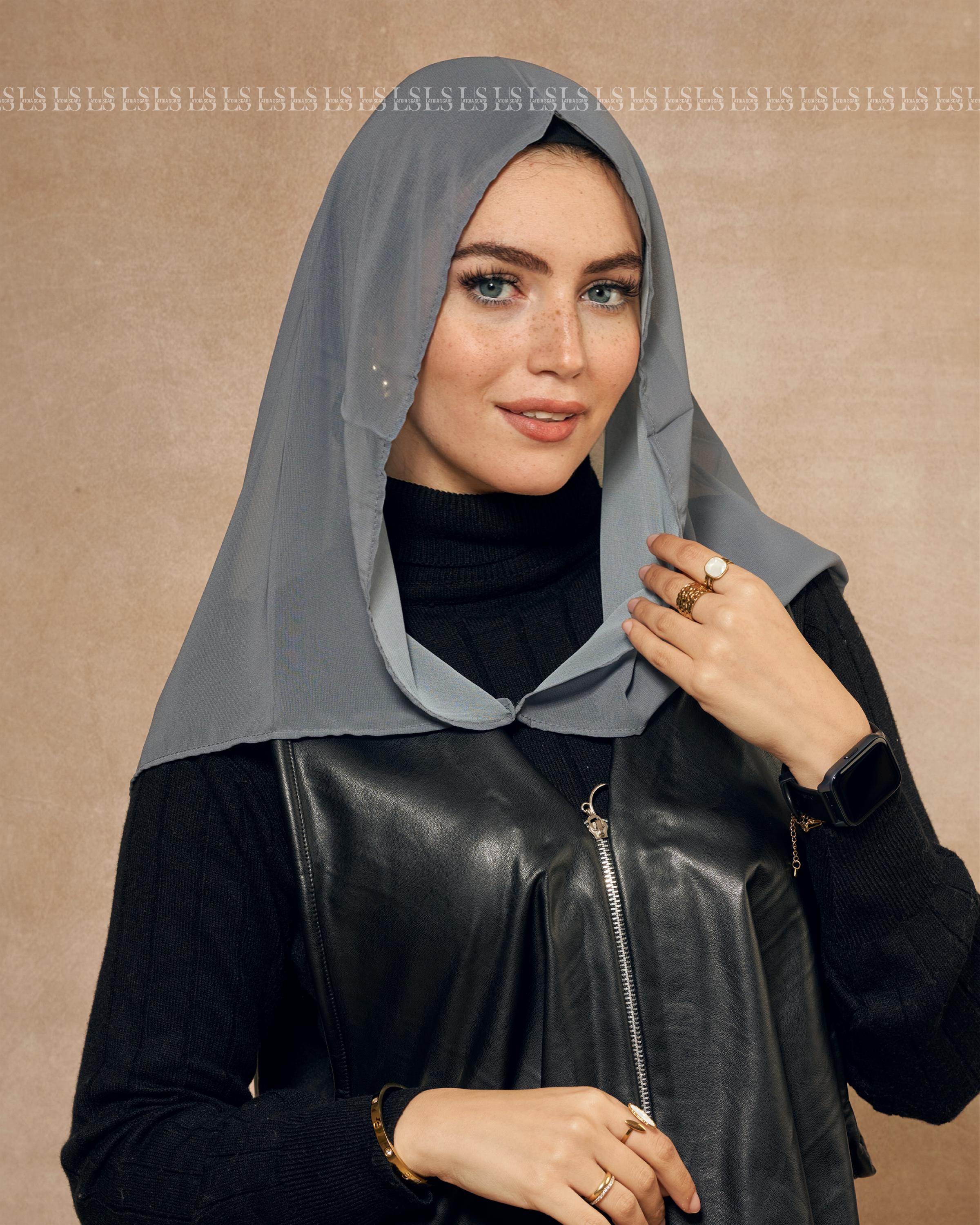 Gray Easy Scarf