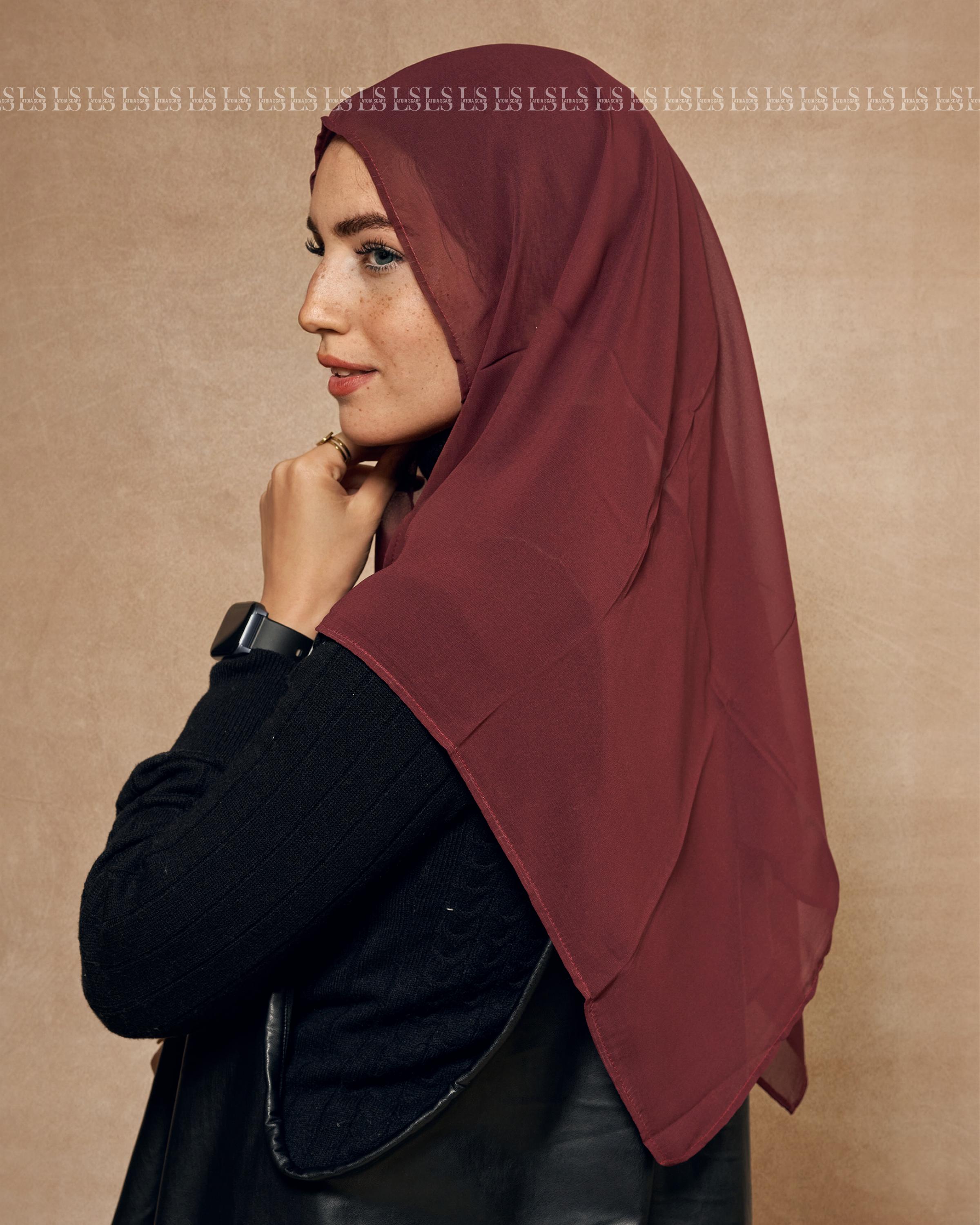 Burgandy Easy Scarf