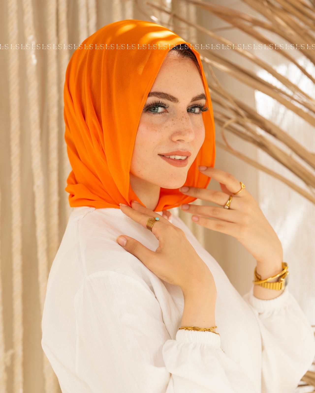 Orange Easy Scarf